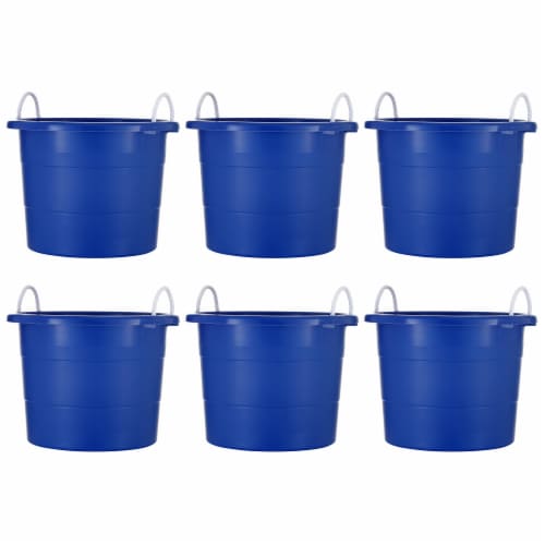 United Solutions 19 Gallon Large Plastic Utility Tub w/ Rope