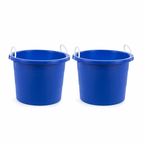 United Solutions 19 Gallon Large Durable Plastic Utility Tub With