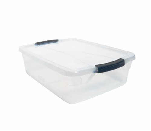 Rubbermaid Cleverstore Storage Tote - Clear, 71 qt - Kroger