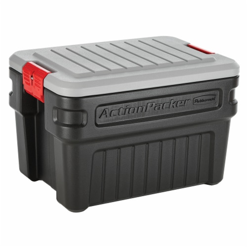 Rubbermaid® ActionPacker® Storage Tote - Black, 24 gal - City Market