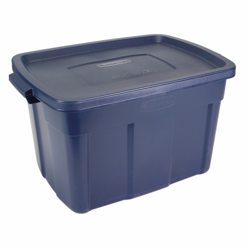 Rubbermaid Roughneck Totes 18 Gallon Dark Indigo Metallic - Office