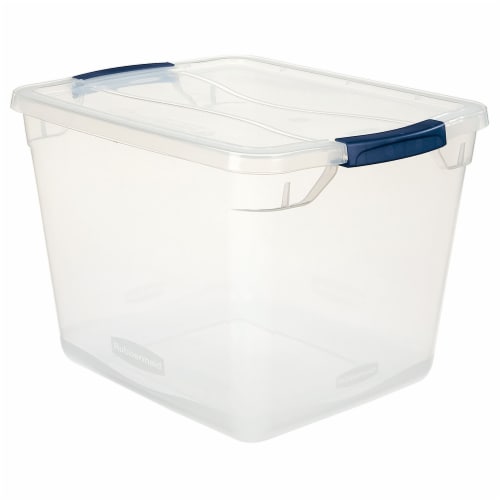 Rubbermaid Cleverstore Clear Tote Perspective: front