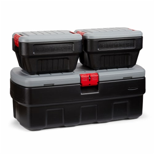  Rubbermaid ActionPacker Lockable Storage Box, 35 Gal