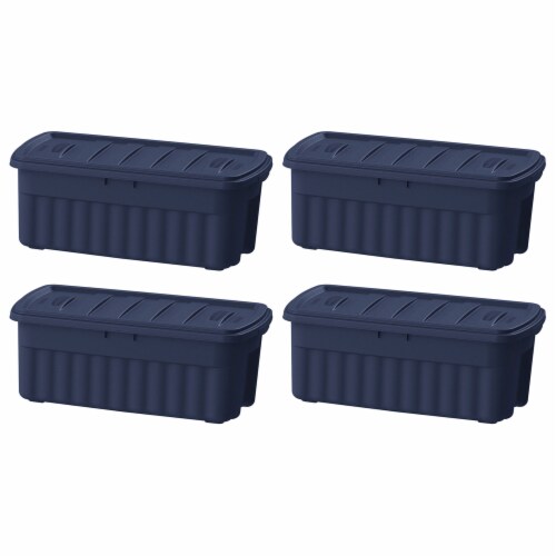 Rubbermaid Roughneck Storage Box with Lid - Indigo, 1 - Harris Teeter