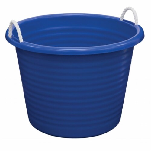 United Comb And Novelty Blue Rope Handle Tub Perspective: front