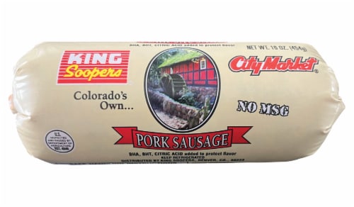 King Soopers® City Market® Pork Sausage Roll Perspective: front