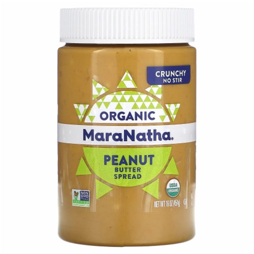 MaraNatha Organic No Stir Crunchy Peanut Butter Perspective: front