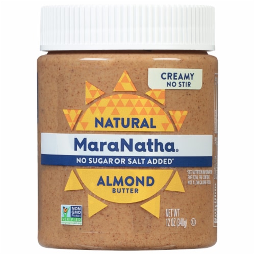 MaraNatha® No Salt or Sugar Added Creamy Almond Butter Perspective: front