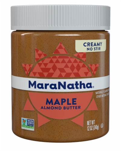 MaraNatha® No Stir Creamy Raw Maple Almond Butter Perspective: front