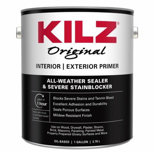 Kilz White Matte Oil-Based Alkyd Primer 1 gal. - Total Qty: 1 Perspective: front