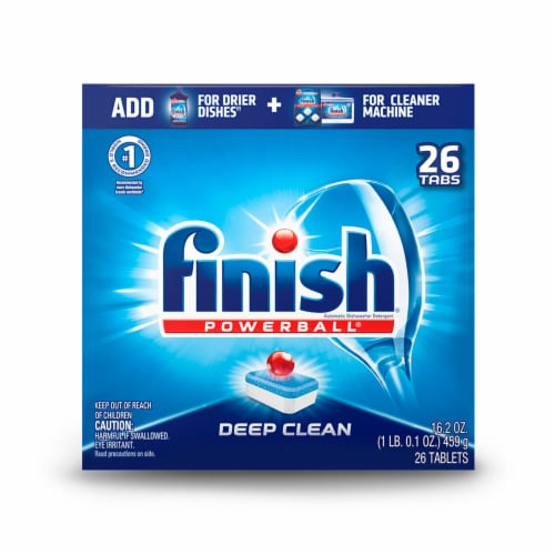 Finish Powerball Deep Clean Dishwashing Tablets Perspective: front