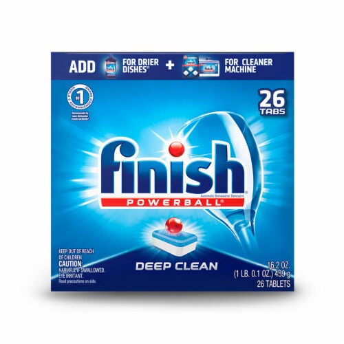 Finish Powerball Deep Clean Dishwashing Tablets Perspective: front