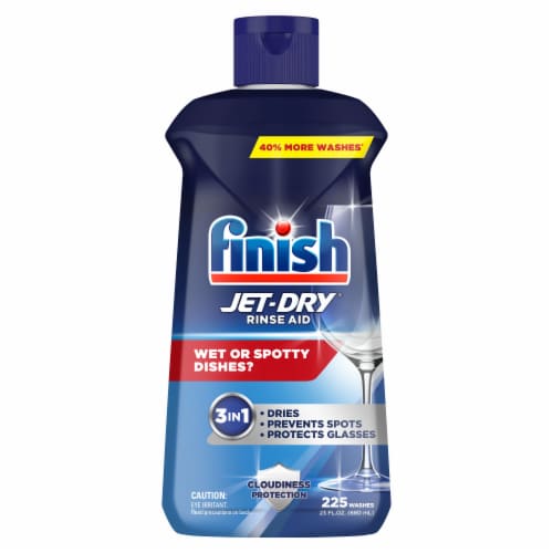 Finish Jet Dry Rinse Aid, Dishwasher Drying Agent Perspective: front