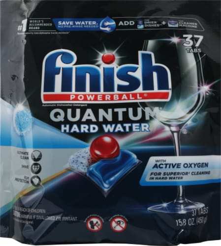 Finish Powerball® Quantum® Hard Water Tabs Perspective: front