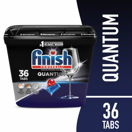 Finish Quantum Dishwasher Detergent Pods Perspective: front
