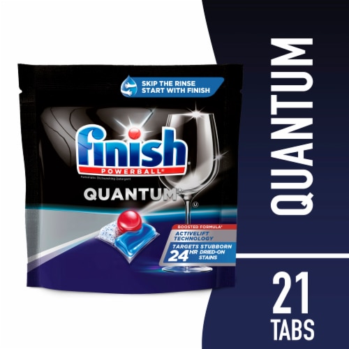Finish Quantum Dishwasher Detergent Pods Perspective: front
