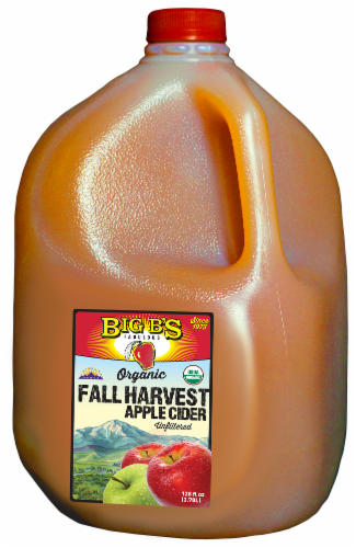 Big B's Organic Fall Harvest Apple Cider Perspective: front