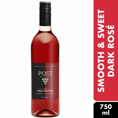 Post Familie Winery Delawine Rose Red Wine Perspective: front