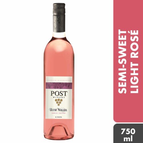 Post Familie Winery Blush Niagara Rose Wine Perspective: front