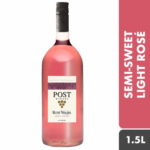 POST Blush Niagara Wine Perspective: front
