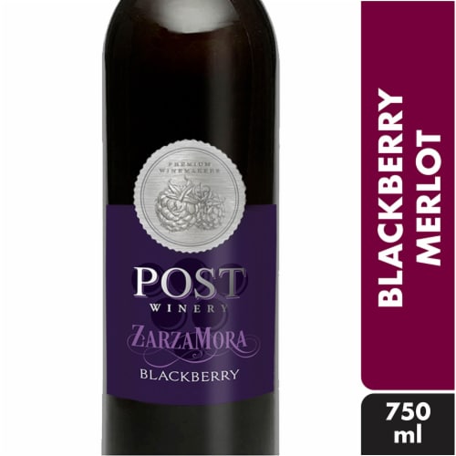 Post Familie Winery ZarzaMora Blackberry Merlot Red Wine Perspective: front