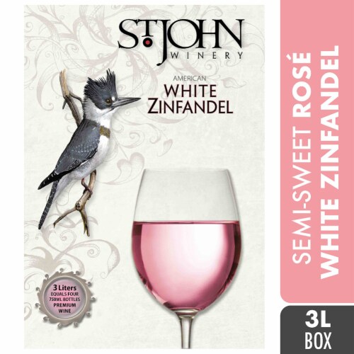 St. John Zinfandel Arkansas White Wine Box Perspective: front