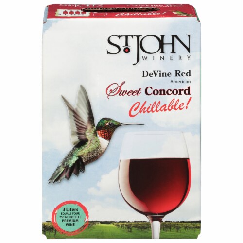 St. John DeVine Arkansas Red Wine Box Perspective: front