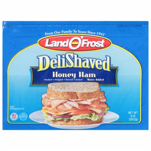Land O' Frost Deli Shaved Honey Ham Perspective: front