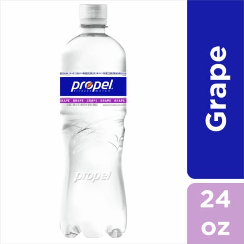 Propel® Zero Sugar Electrolyte Grape Flavored Bottled Water Perspective: front