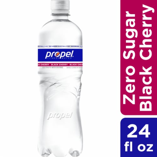 Propel Zero Sugar Electrolyte Water Beverage Black Cherry Perspective: front