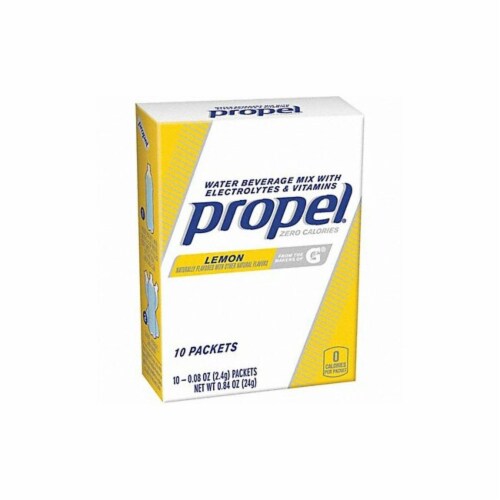 Propel Electrolytes,Powder,Lemon,16 oz.,PK10 01090 Perspective: front