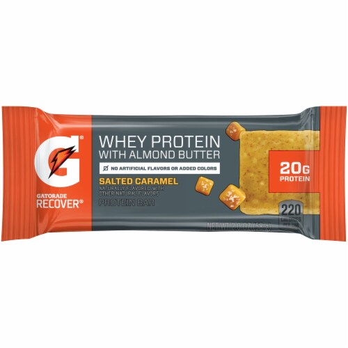 Gatorade Recover Salted Caramel Whey Protein with Almond Butter Bar, 2