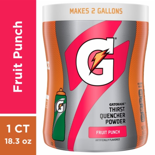 Gatorade® Frost Electrolyte Fruit Punch Drink Mix Canister Perspective: front