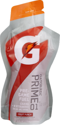 Gatorade Prime Fruit Punch Sports Fuel Drink Perspective: front
