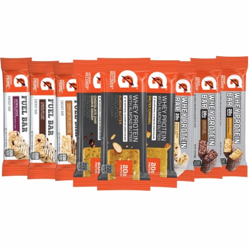 Gatorade Recover Bar Variety Pack 18 Count Perspective: front