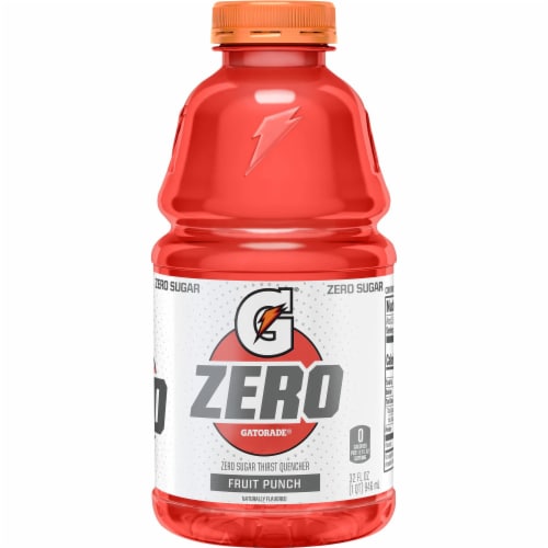 Gatorade G Zero Sugar Red Fruit Punch Electrolyte Enhanced Sports Drink, 32  fl oz - Ralphs