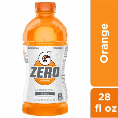 Gatorade® Orange Sports Drink Bottle Perspective: front