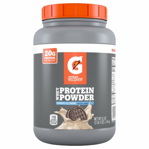 Gatorade® Recover Cookies & Creme Whey Protein Powder Perspective: front