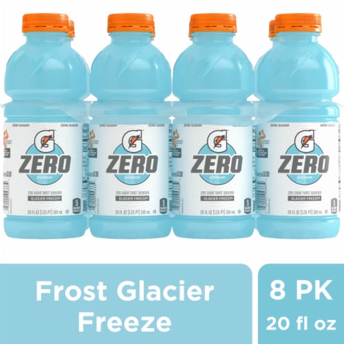 Gatorade® Frost Zero Sugar Blue Glacier Freeze Sports Drink Multipack Bottles Perspective: front