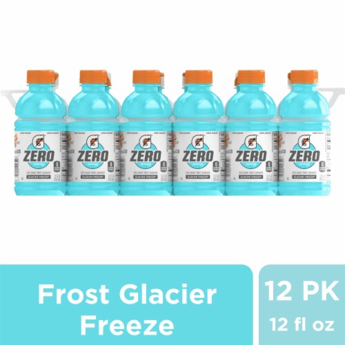 Gatorade Zero Sugar Thirst Quencher Mini Glacier Freeze blue Electrolyte Enhanced Sports Drink Perspective: front