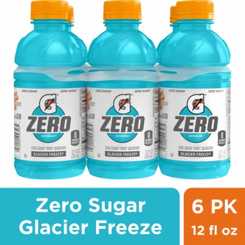 Gatorade® Zero Sugar Blue Glacier Freeze Sports Drink Multipack Bottles Perspective: front