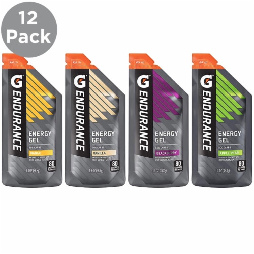 Gatorade® Endurance Energy Gel Variety Pack 12 Count Perspective: front
