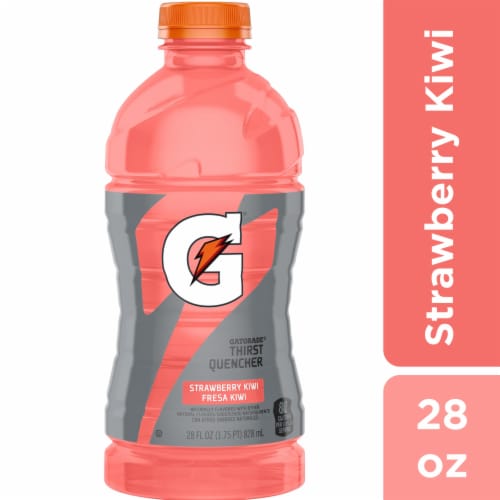 Gatorade® Pink Strawberry Kiwi Sports Drink Bottle Perspective: front