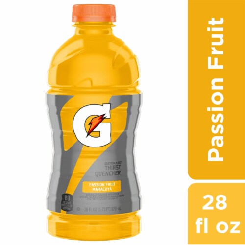Gatorade® Orange Passion Fruit Sports Drink Bottle Perspective: front