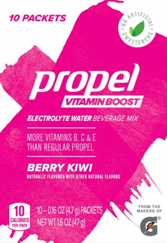 Propel Vitamin Boost Berry Kiwi Electrolyte Enhanced Water Mix Perspective: front