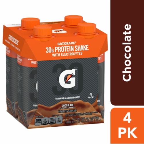 Gatorade® Super Shake Chocolate Ready to Drink Protein Shakes, 4