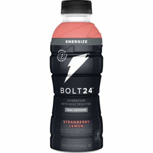 Bolt24™ Strawberry Lemon Enhanced with Electrolytes Sports Drink Perspective: front