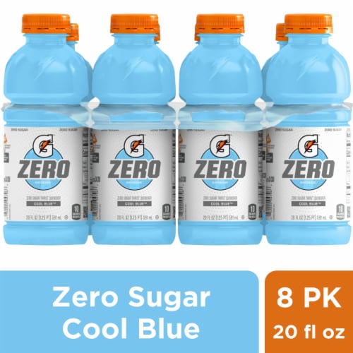 Gatorade Thirst Quencher Cool Blue Electrolyte Enhanced Sports Drink, 8  bottles / 20 fl oz - Fry's Food Stores