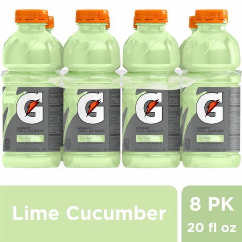 Gatorade® Thirst Quencher Green Lime Cucumber Flavored Sports Drink Perspective: front