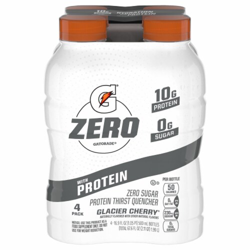 Gatorade Zero Glacier Cherry Protein Thirst Quencher Perspective: front
